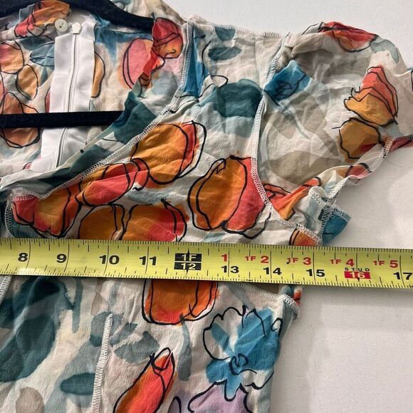 Dolce & Gabbana Jumpsuit Women’s 6 Silk Wide Leg Majolica Water Color Print - Picture 7 of 10